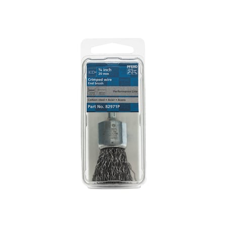 P.O.P. 3/4 Crimped Wire End Brush - .020 CS Wire, 1/4 Shank